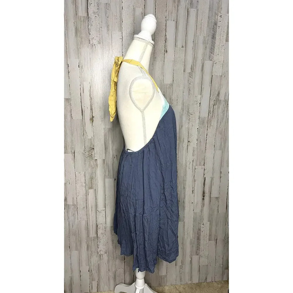 NWT O'Neill Women's‎ Halter Mini Dress Blue Size Medium Summer Casual Sleeveless - Picture 9 of 13